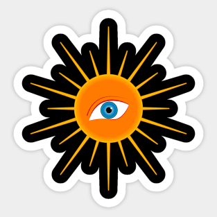 eye of the sun Sticker